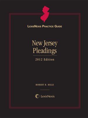 cover image of LexisNexis&reg; Practice Guide: New Jersey Pleadings